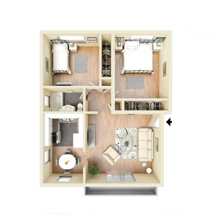 Information about "2 Bedroom Floor Plan.jpg" on parkside