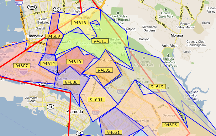 Information About Zip Code Map Of Oakland Jpg On Zip Codes